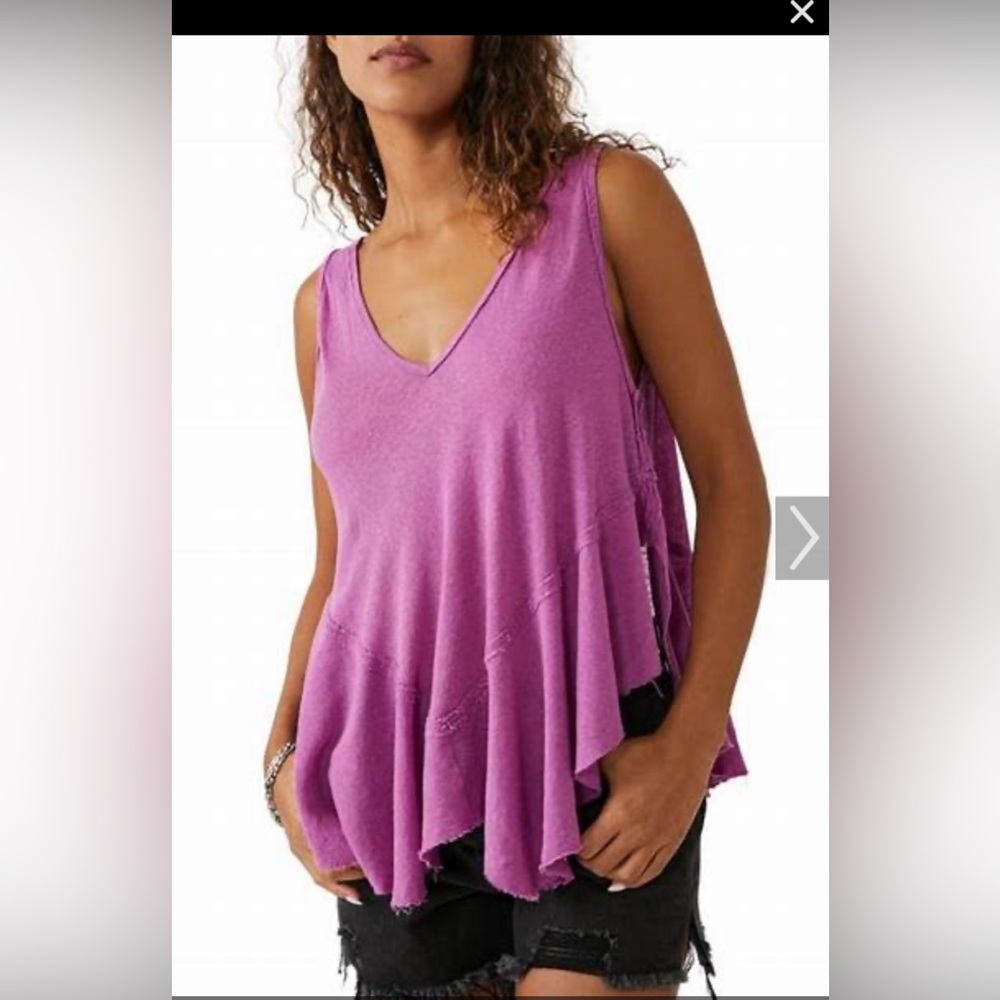 NWT Free People Rosie Drop Waist Linen Shirt